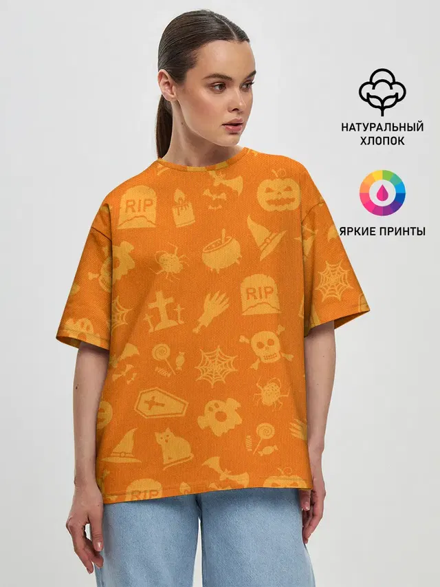 Женская футболка оверсайз