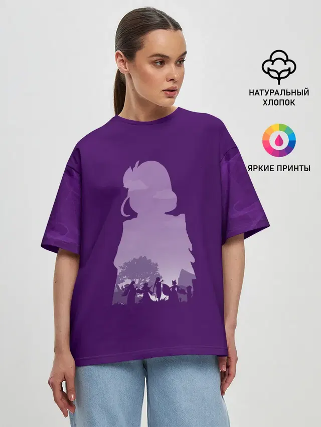 Женская футболка оверсайз