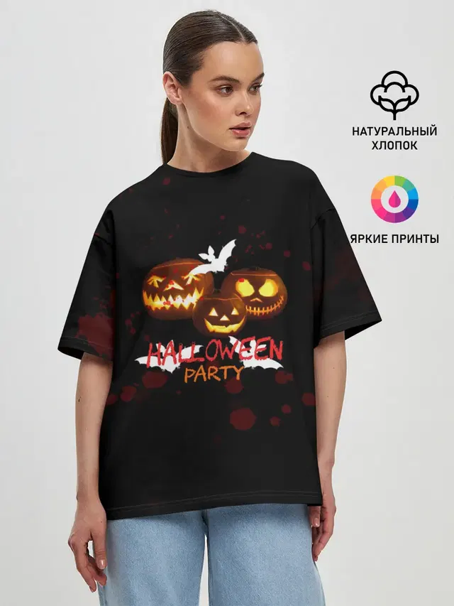 Женская футболка оверсайз