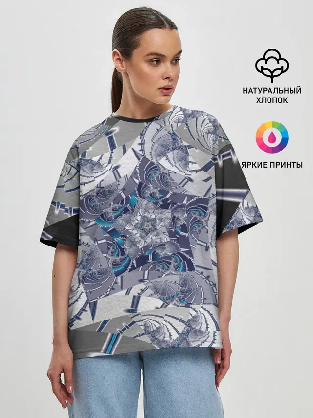 Женская футболка оверсайз