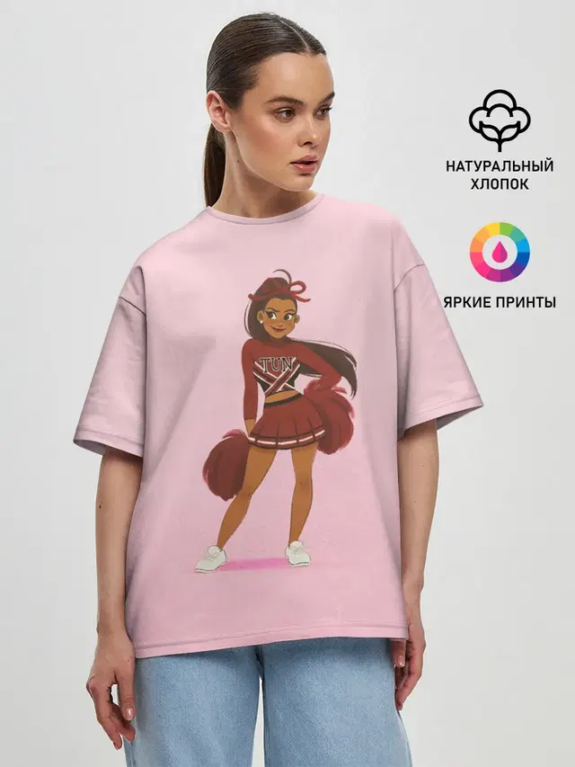 Женская футболка оверсайз