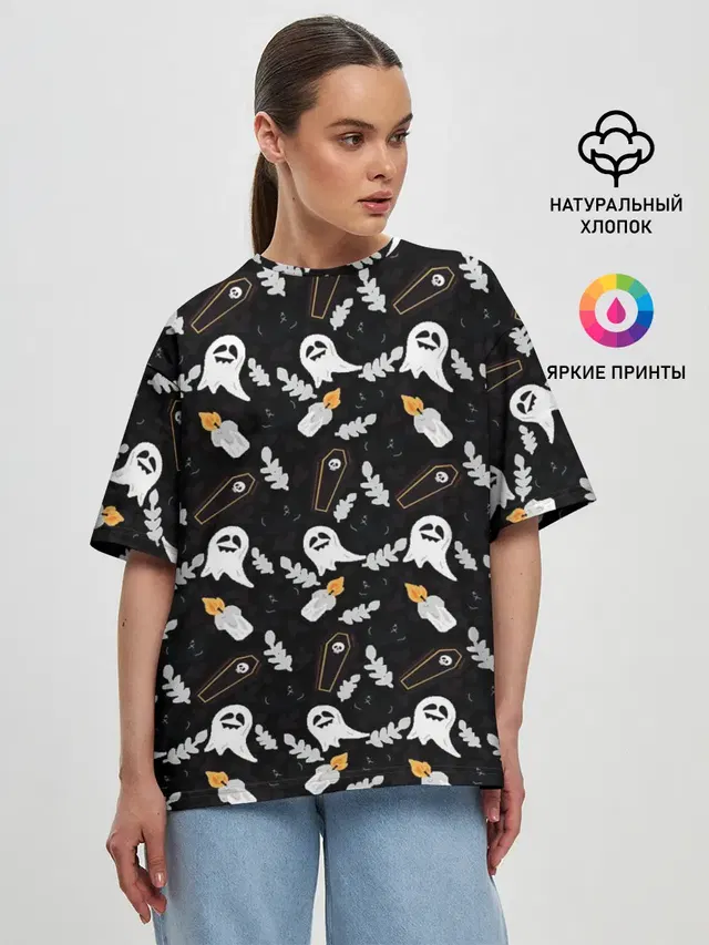 Женская футболка оверсайз