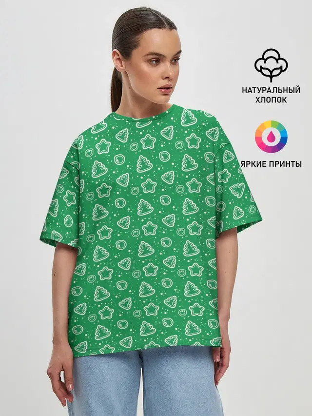 Женская футболка оверсайз