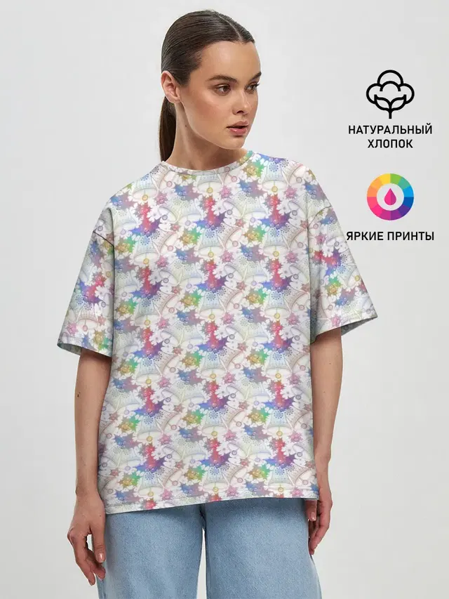 Женская футболка оверсайз
