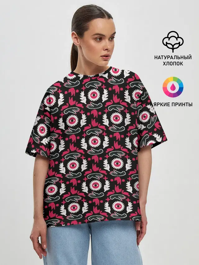 Женская футболка оверсайз