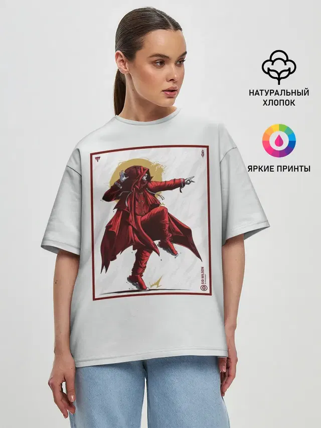 Женская футболка оверсайз