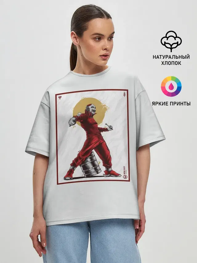 Женская футболка оверсайз