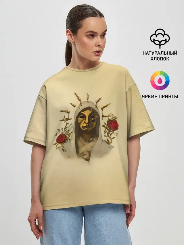 Женская футболка оверсайз
