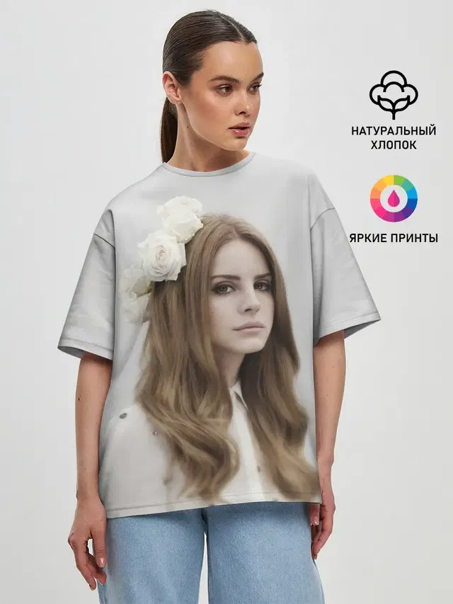 Женская футболка оверсайз