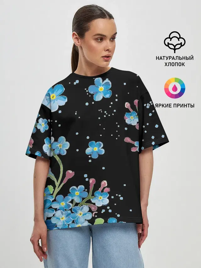 Женская футболка оверсайз