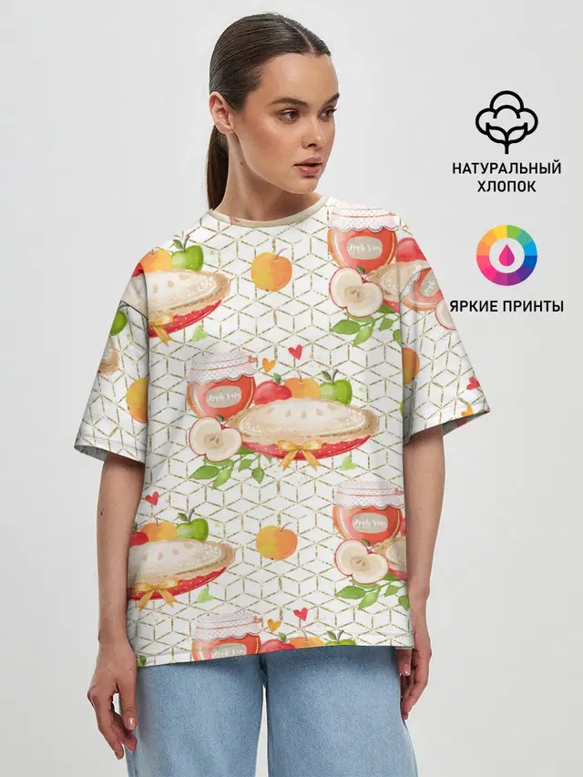 Женская футболка оверсайз