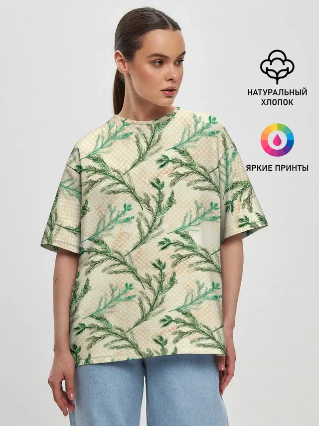 Женская футболка оверсайз