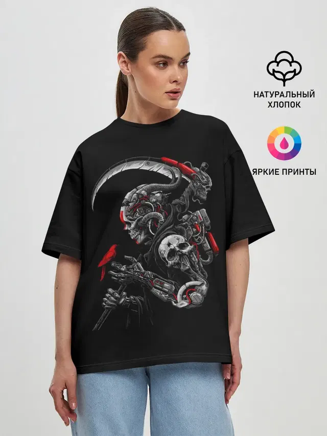 Женская футболка оверсайз