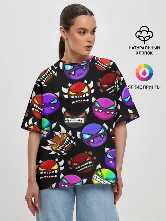 Женская футболка оверсайз