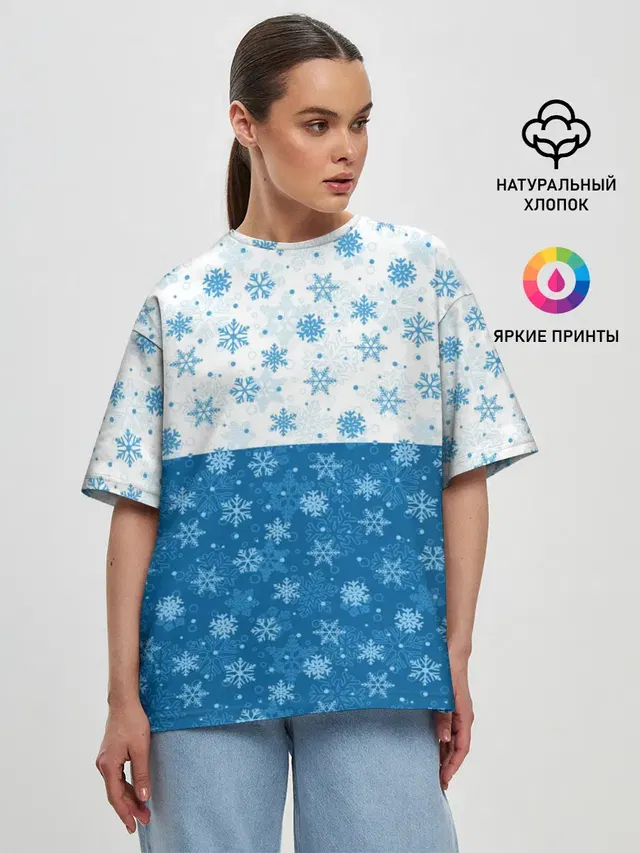 Женская футболка оверсайз