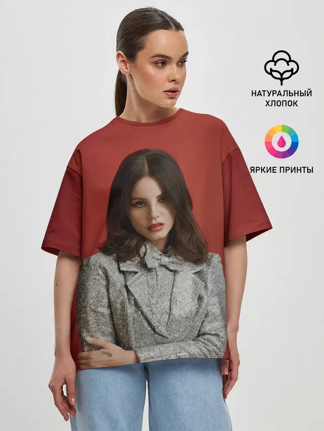Женская футболка оверсайз
