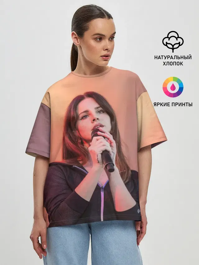 Женская футболка оверсайз
