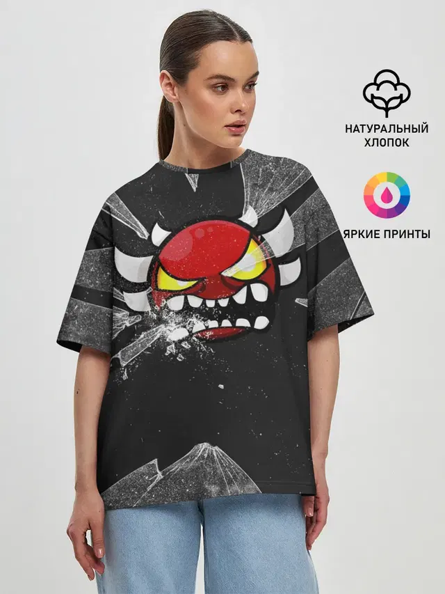 Женская футболка оверсайз