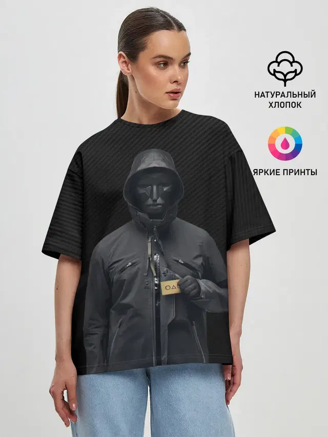 Женская футболка оверсайз
