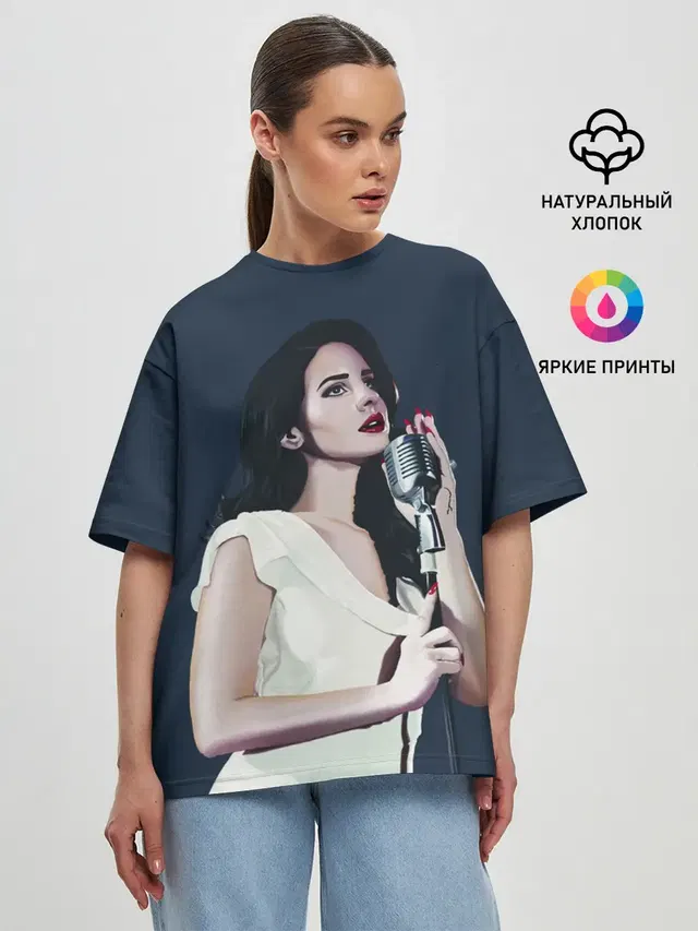 Женская футболка оверсайз
