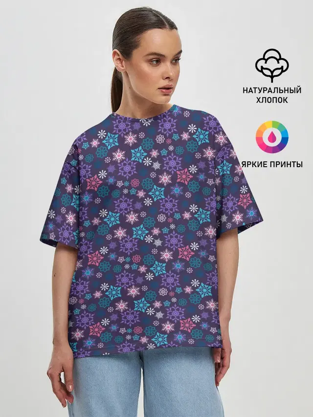 Женская футболка оверсайз