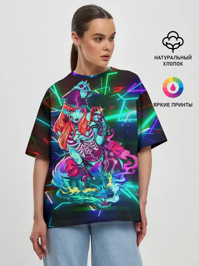 Женская футболка оверсайз