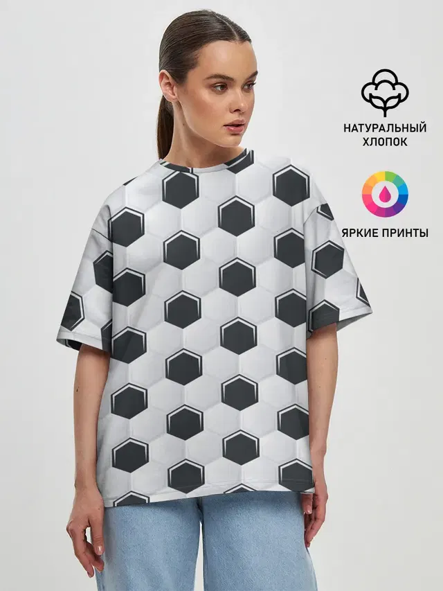 Женская футболка оверсайз