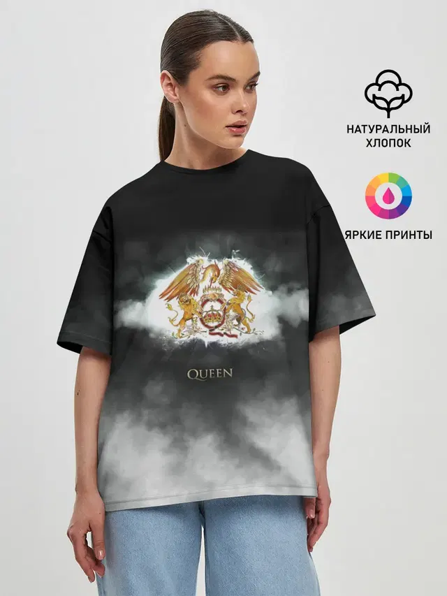Женская футболка оверсайз