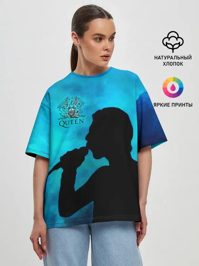 Силуэт Фредди Меркьюри группа Queen