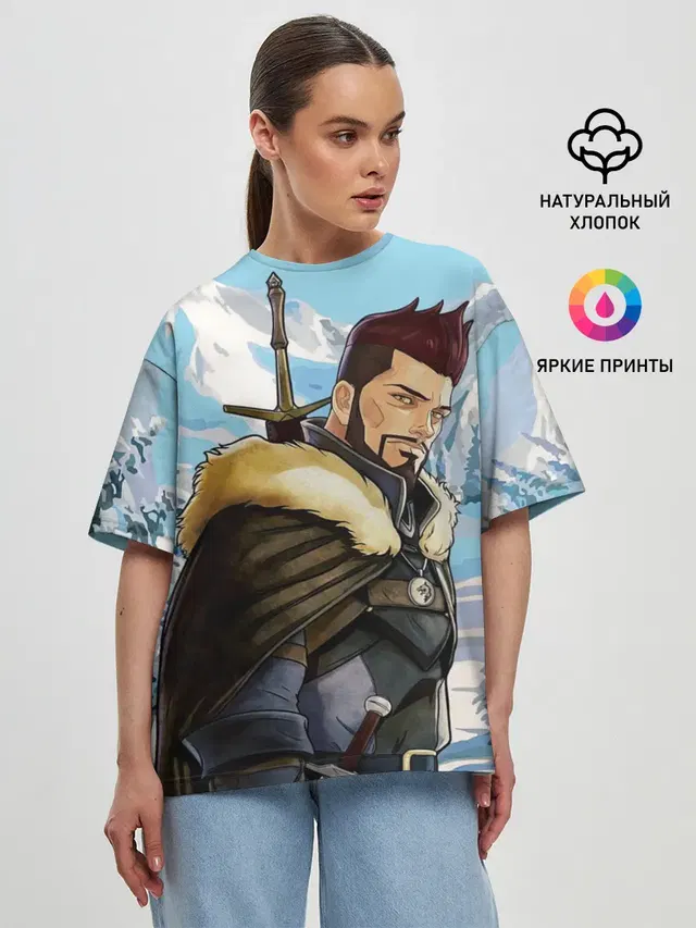 Женская футболка оверсайз