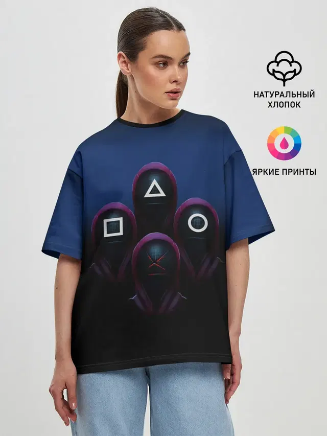 Женская футболка оверсайз
