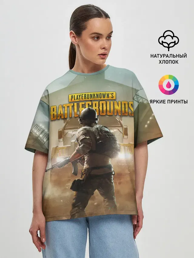 Женская футболка оверсайз