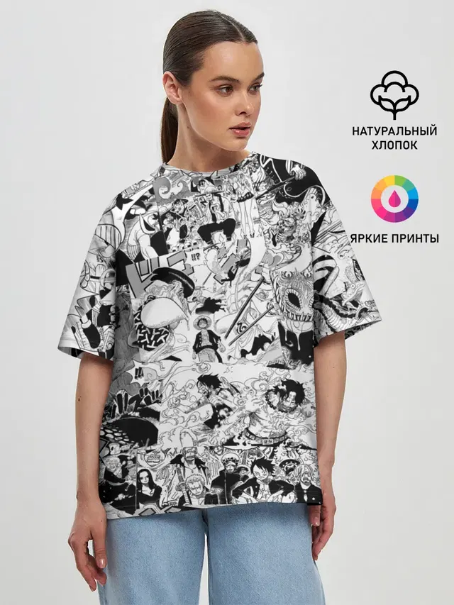 Женская футболка оверсайз