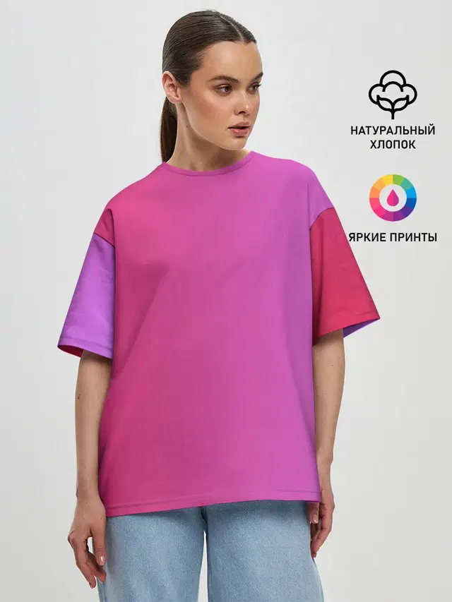 Женская футболка оверсайз