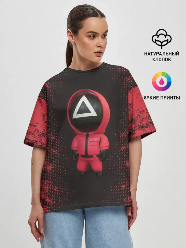 Женская футболка оверсайз
