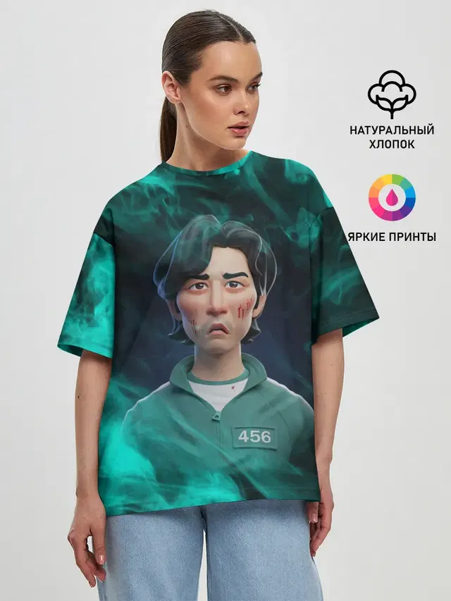 Женская футболка оверсайз