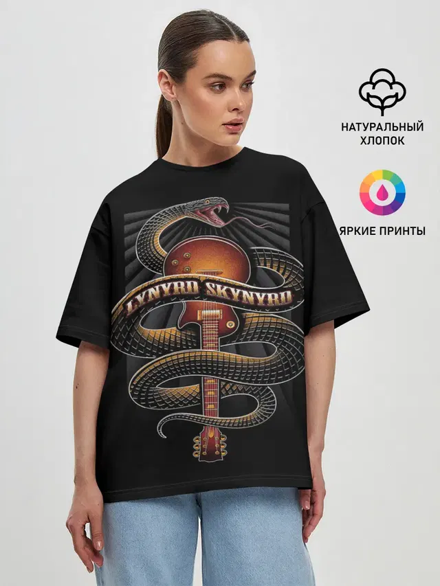 Женская футболка оверсайз