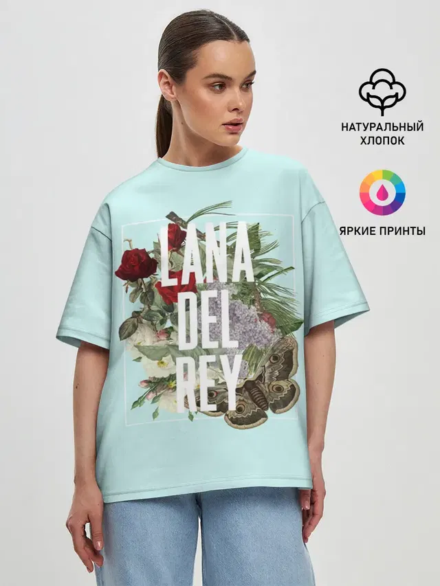 Женская футболка оверсайз
