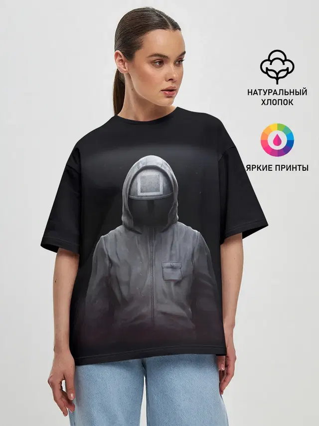 Женская футболка оверсайз