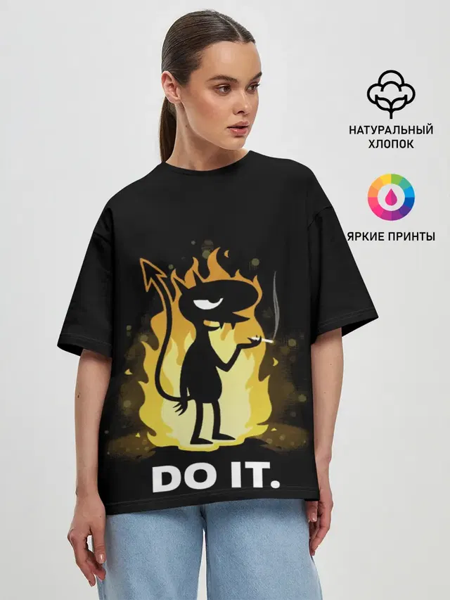 Женская футболка оверсайз