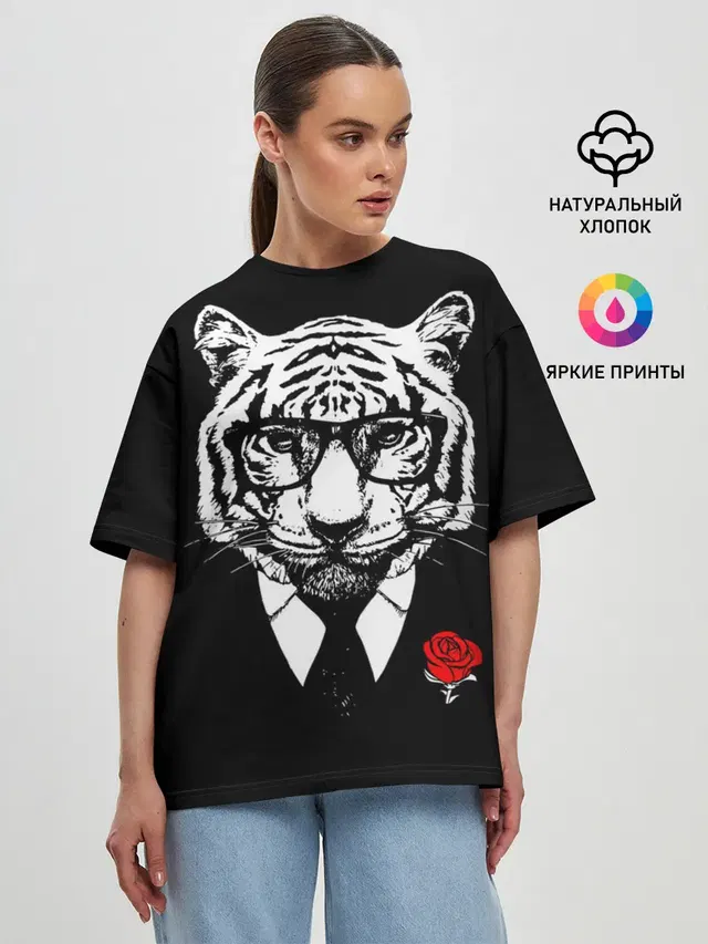 Женская футболка оверсайз
