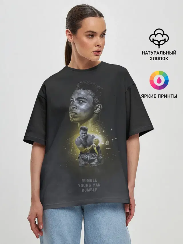 Женская футболка оверсайз