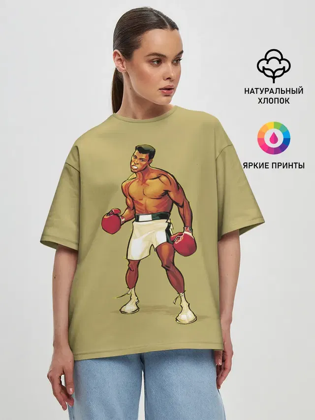 Женская футболка оверсайз
