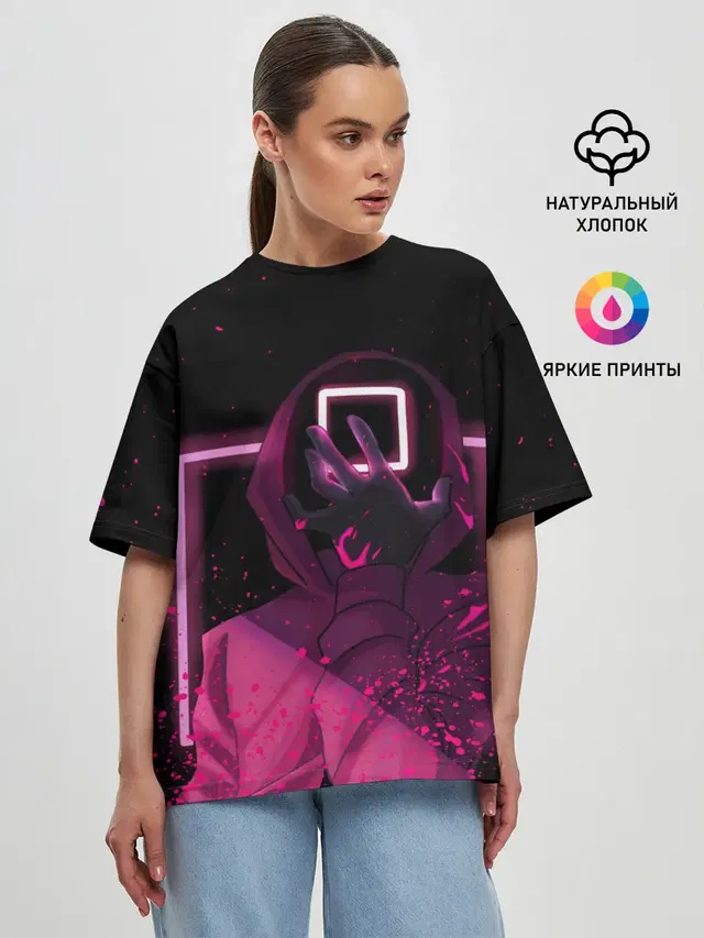 Женская футболка оверсайз