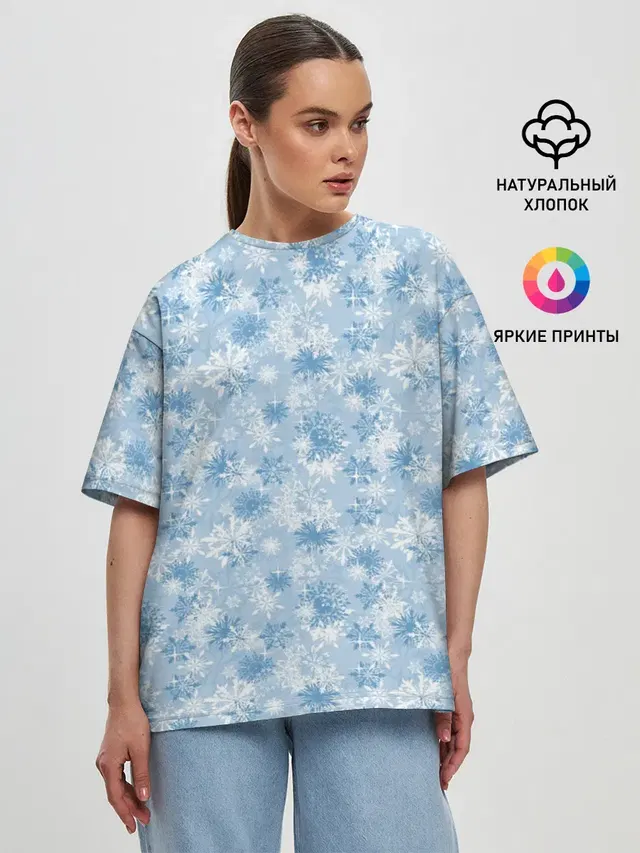 Женская футболка оверсайз