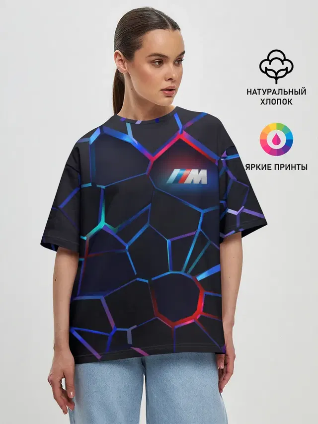 Женская футболка оверсайз