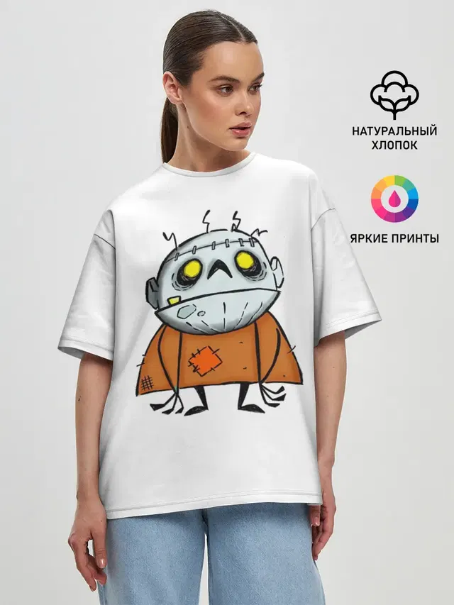 Женская футболка оверсайз