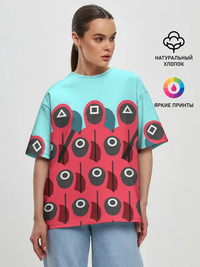 Женская футболка оверсайз