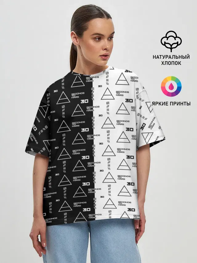 Женская футболка оверсайз