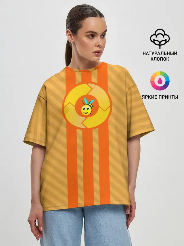 Женская футболка оверсайз